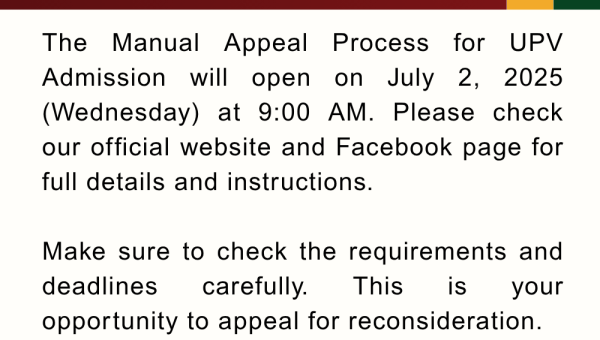 Manual Appeal Process Schedule