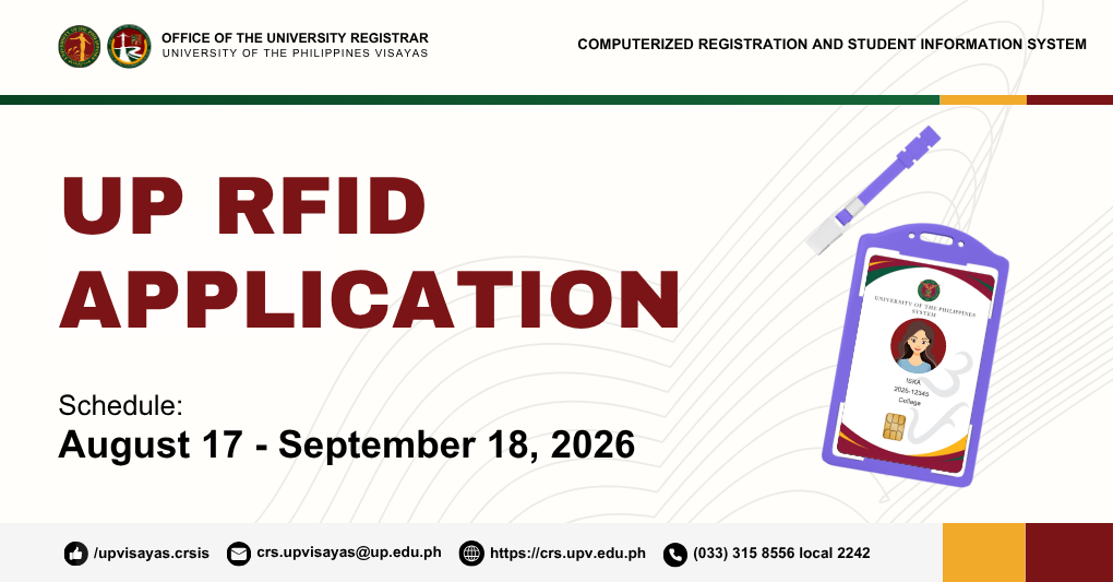 UP RFID Application for First Semester/Trimester, AY 2026-2027